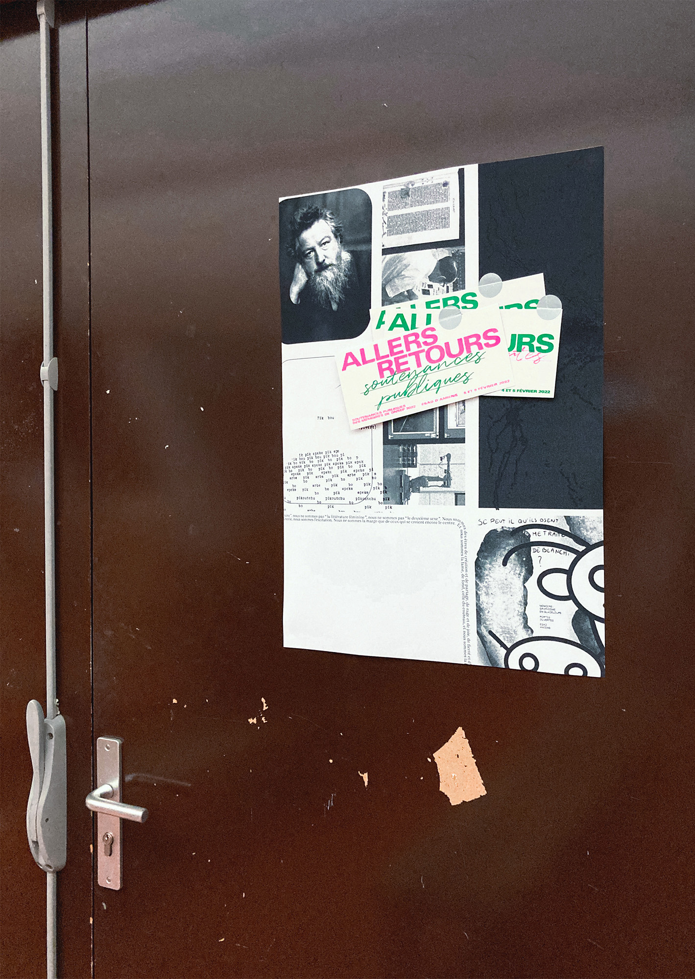 3/5 ALLERS-RETOURS, ÉSAD D’AMIENS, 2022    AVEC NOÉMIE ERB, ADÈLE FONTAINE, JEANNE GROSBOILLOT, LOUISE COPIN, CORENTIN SAVINO