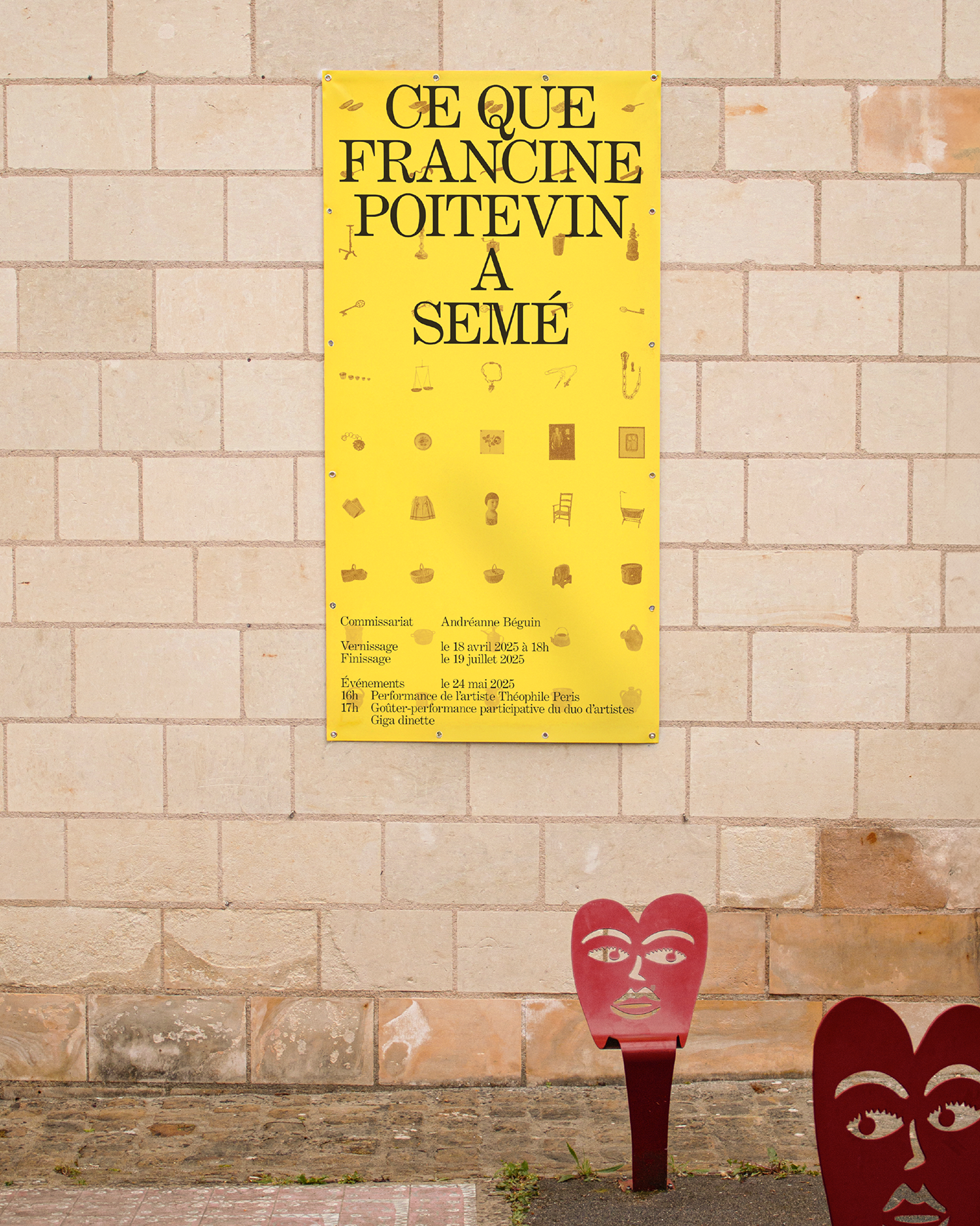 8/10 CE QUE FRANCINE POITEVIN A SEMÉ, 2025&emsp;&emsp;&emsp;&emsp;AVEC NOÉMIE ERB