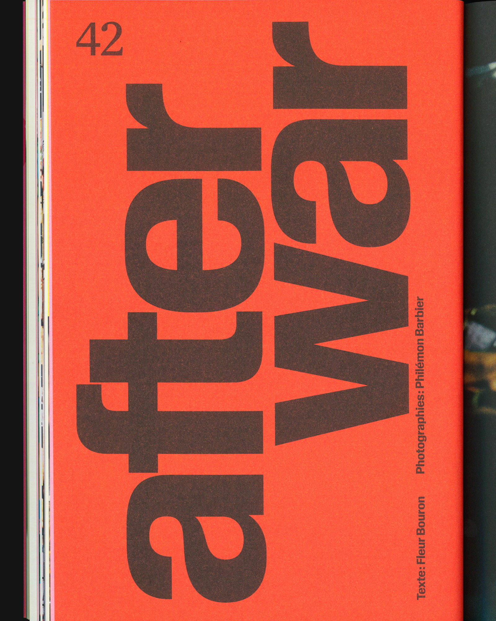 6/6 MAGAZINE AFTER, 2025&emsp;&emsp;&emsp;&emsp;AVEC L’ATELIER PIERRE PIERRE